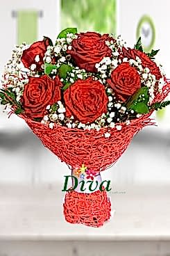 K�rm�z� G�l Buketi 7 li
