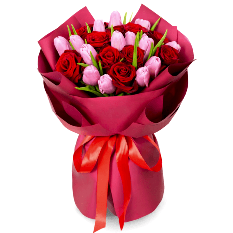 kiraz-cicegi---kirmizi-gul-pembe-lale